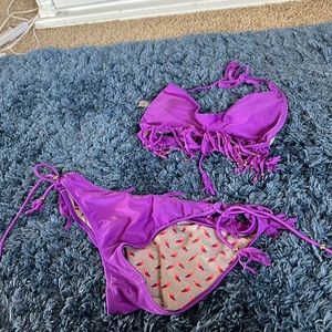 Raisins tassel bikini top and bottom
